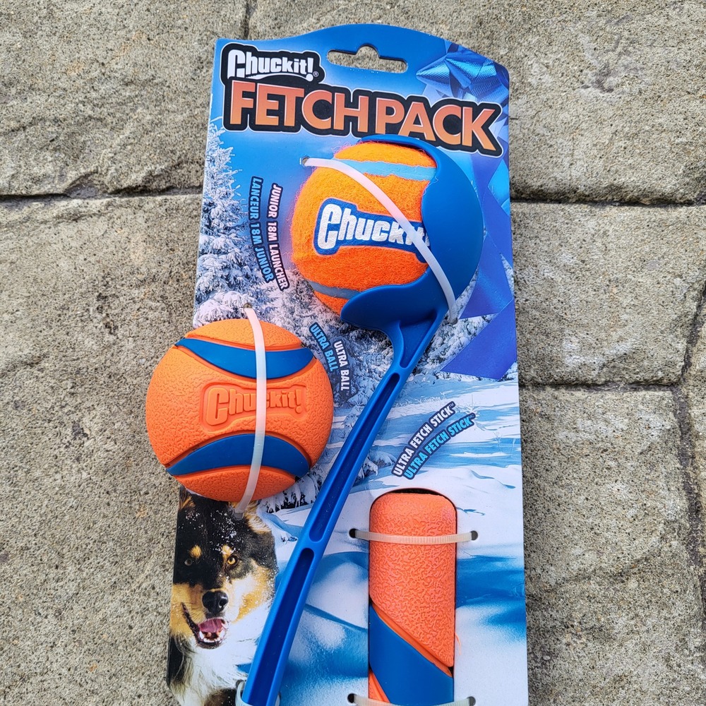 Chuckit! Fetch Pack Dog Toy Set Junior 18M Launcher Ultra Ball Ultra Fetch Stick